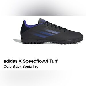 Never work in Box X SPEED FLOW.4 TURF SOCCER SHOES.
